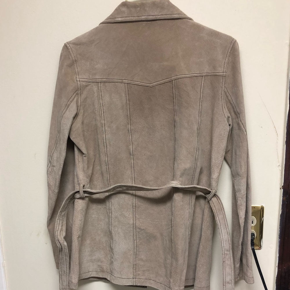 *SOLD*Wilson Leather Maxima Suede Tie Jacket - Picture 5 of 5